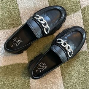 walmart black platform loafers